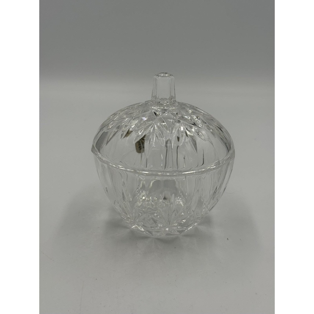 RCR Royal Crystal Rock Excelsior Crystal Lidded Candy Dish Bowl Made in Italy